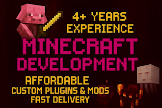 develop professional minecraft plugin or mod and servers