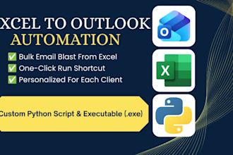 create an excel to outlook mail merge automation script