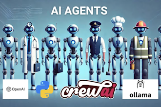 build ai agent  workflow using  crewai langchain