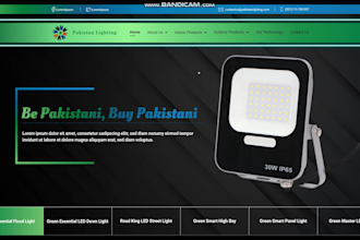 create website design, animated mockup, landing page design