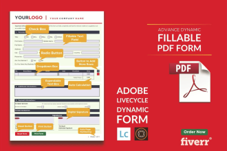 create dynamic fillable PDF form using adobe livecycle