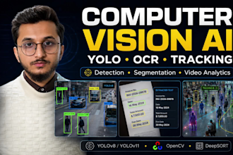 build computer vision, object detection and tracking systems