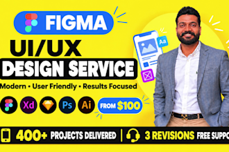 do web app UI UX design, saas dashboard and mobile app design in figma