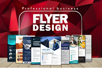 design professional marketing, restaurant, business flyers