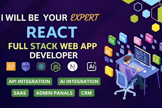 be your expert full stack next js react js developer for website development