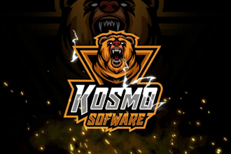 design custom esports mascot logo for gaming team, twitch