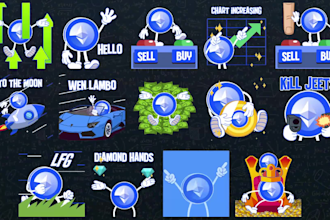 animated telegram stickers, discord stickers, emojis