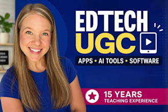 create ugc videos for edtech apps, ai tools, and software