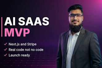build your ai saas mvp in nextjs with stripe and ai backend