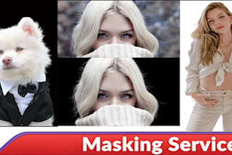 professional hair masking and background removal by photoshop