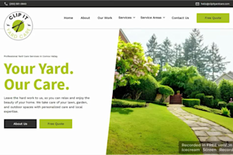 build lawn care website landscaping website and gardening website on wordpress