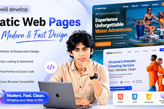 design simple one page websites