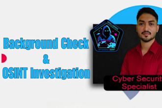 do background check and osint investigation