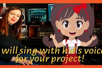sing  your song with  my sweet kids or children voice