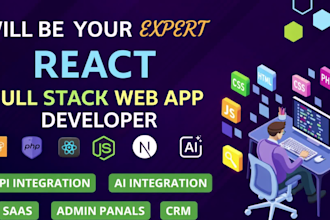 be your expert full stack next js react js developer for ai website development