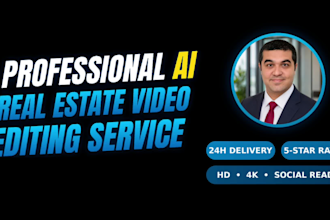edit ai real estate video tours and real estate promos