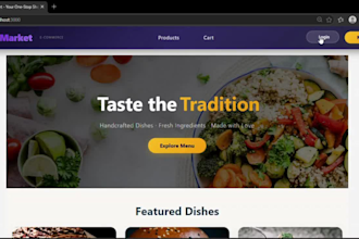 do website development html css javascript