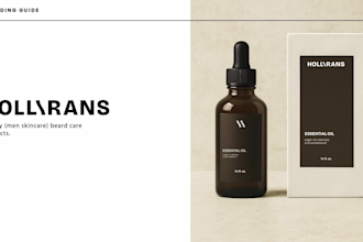 create an elegant minimalist brand identity with logo color and branding kit