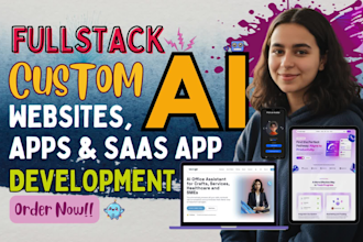 develop ai saas app, ai website, ai chatbot, ai software