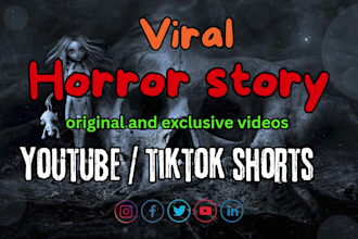 create viral horror, scary story youtube shorts and reels