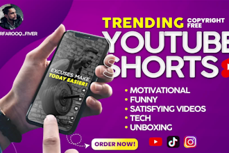 provide 50 trending youtube shorts of your desired niches