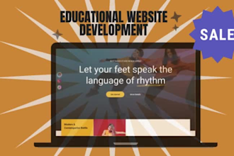 build a custom clutter free lms educational website with modern functionality