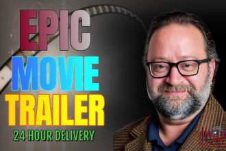 record epic movie trailer voice over or promo