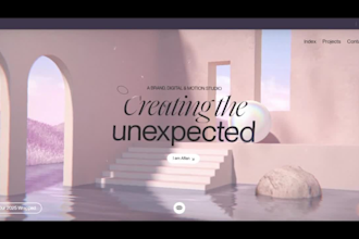 do stunning interactive 3d website and landing page for your business