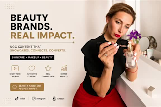 create beauty ugc videos for skincare and makeup brands