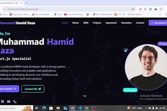 make portfolio website with ai chatbot for client engagement