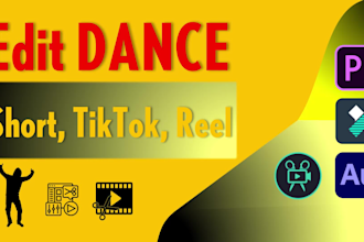 edit stunning dance video for tiktok instagram reels and youtube shorts