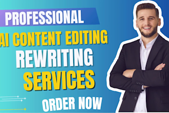 do ai proofreading and rewrite ai content within 24 hours
