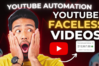 create viral faceless youtube video and be short creator