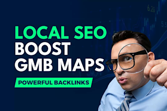 build backlinks to optimize google maps, gmb ranking local SEO