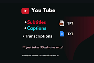 create youtube subtitles and captions