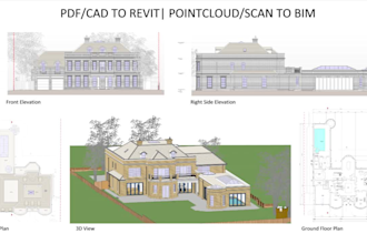 do cad to revit, pdf to revit and 3d bim modelling