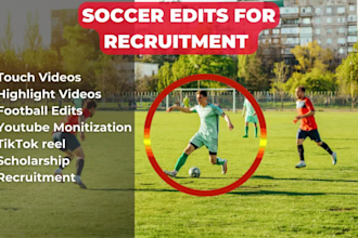 edit touch and highlight videos of college soccer players