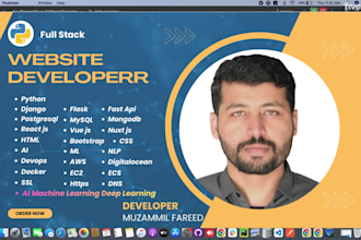 build custom website development, front end developer, full stack developer