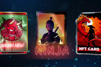 design and animate nft trading card or 3d crypto art