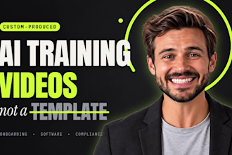 create professional ai training videos