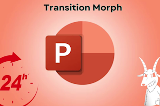 create powerpoint presentation with morph transition for you