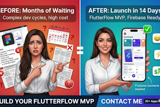 build a flutterflow mvp app with firebase backend and API integration