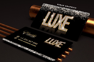 do professional corporate glitter business card logo visiting card credit card