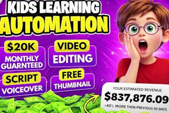 create best 3d kids learning videos, animation for kids, 3d kids animation video