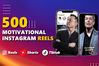 create bulk motivational instagram reels and youtube shorts