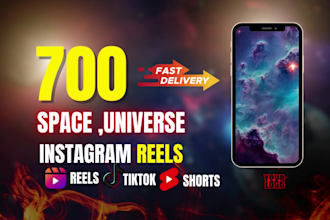 create universe and space youtube shorts and instagram reels