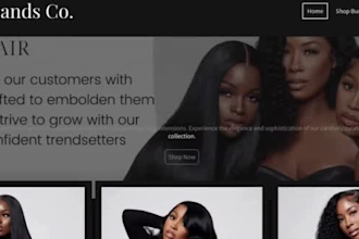 beauty website spa website salon website cosmetic and hair extension website