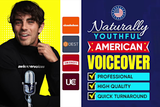 be your professional american male voiceover