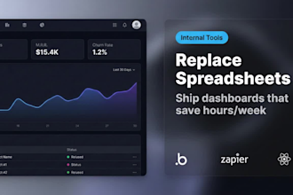 custom business dashboards and internal tools with API integrations