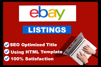do ebay product listing,seo product lister